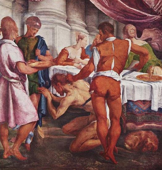 Follower of Jacopo da Ponte Enthauptung Johannes des Taufers oil painting picture